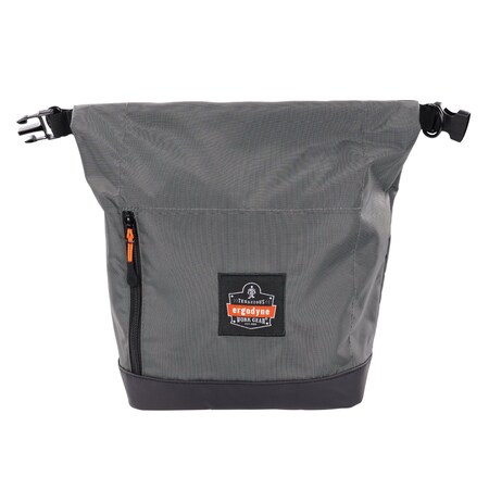 Ergodyne Full Respirator Bag, Roll Top Closure, Gray 5186